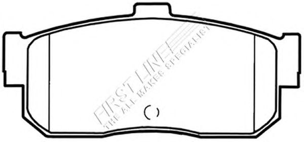 Комплект тормозных колодок, дисковый тормоз FBP3466