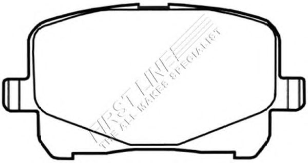Комплект тормозных колодок, дисковый тормоз FBP3467