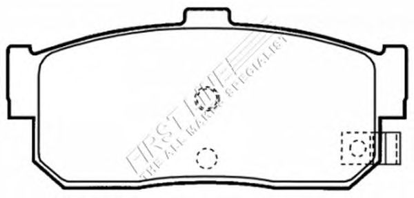 Комплект тормозных колодок, дисковый тормоз FBP3528