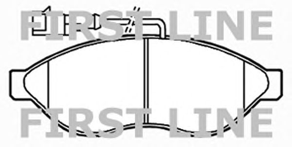 Комплект тормозных колодок, дисковый тормоз FBP3644