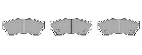 Комплект тормозных колодок, дисковый тормоз FBP-1590