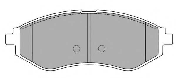 Комплект тормозных колодок, дисковый тормоз FBP-1413