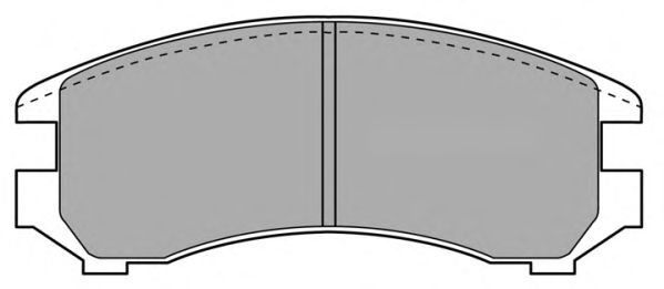 Комплект тормозных колодок, дисковый тормоз FBP-0777