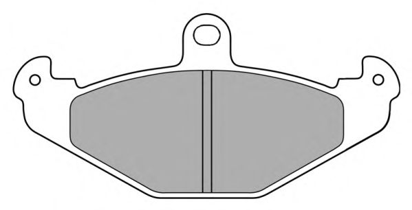 Комплект тормозных колодок, дисковый тормоз FBP-0779