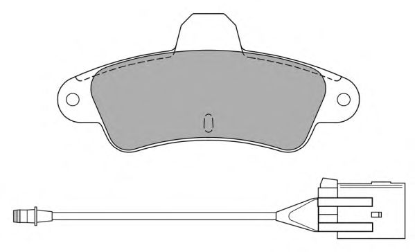 Комплект тормозных колодок, дисковый тормоз FBP-0880-01