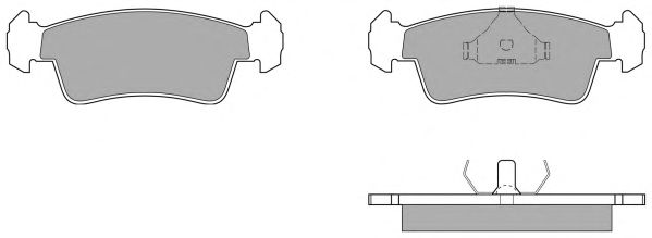 Комплект тормозных колодок, дисковый тормоз FBP-0959