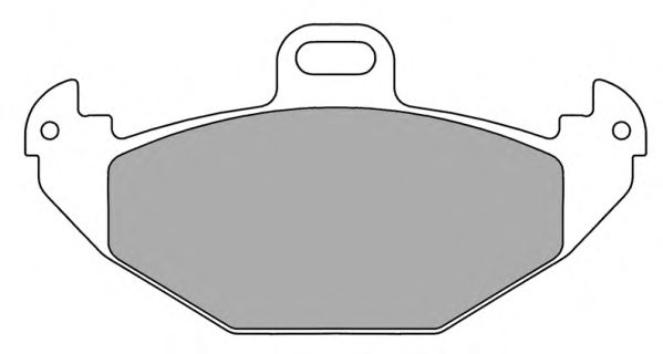 Комплект тормозных колодок, дисковый тормоз FBP-1151