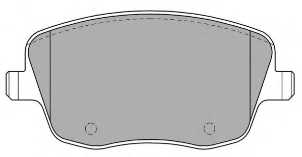 Комплект тормозных колодок, дисковый тормоз FBP-1256