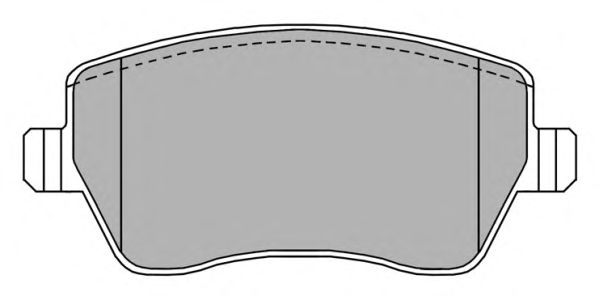 Комплект тормозных колодок, дисковый тормоз FBP-1337