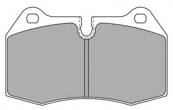 Комплект тормозных колодок, дисковый тормоз FBP-1370