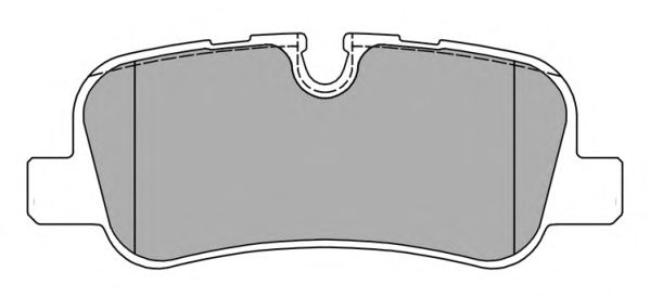 Комплект тормозных колодок, дисковый тормоз FBP-1567
