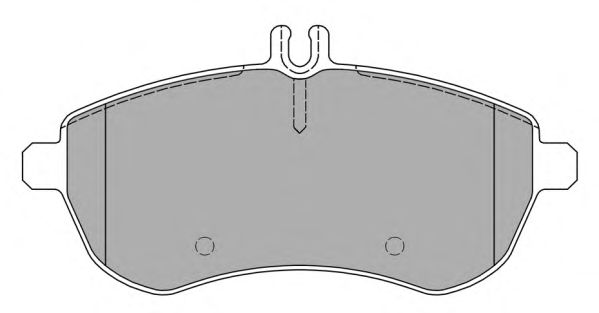Комплект тормозных колодок, дисковый тормоз FBP-1571