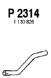 Труба выхлопного газа P2314