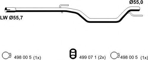 Exhaust Pipe 043489