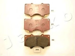 Brake Pad Set, disc brake 50205
