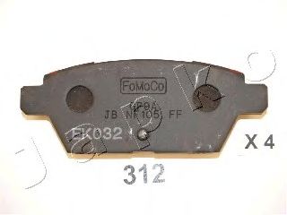 Комплект тормозных колодок, дисковый тормоз 51312