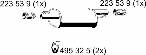 Middle Silencer 177092