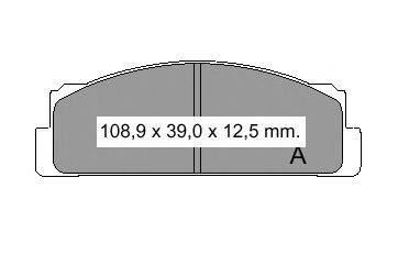 Комплект тормозных колодок, дисковый тормоз 830201