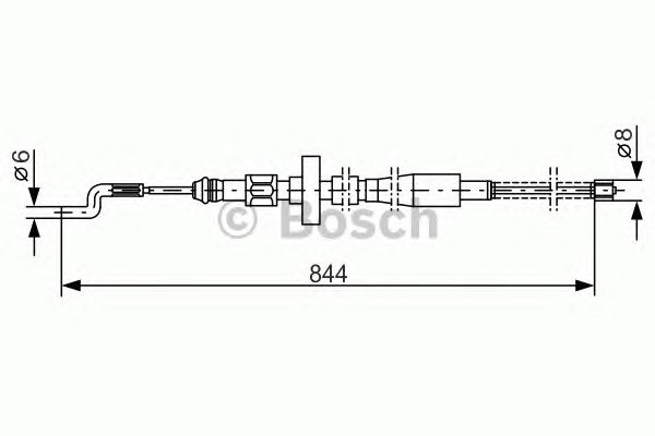 Cable, parking brake 1 987 477 171