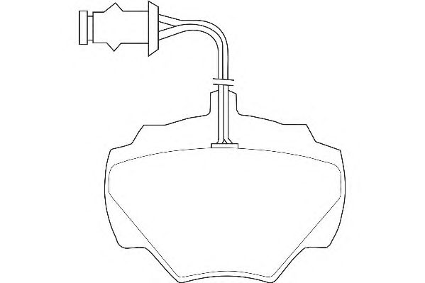Комплект тормозных колодок, дисковый тормоз WBP21237A
