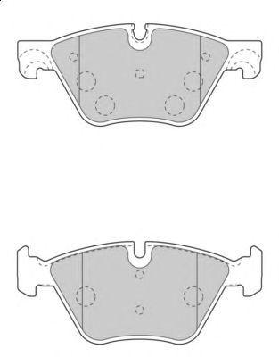 Комплект тормозных колодок, дисковый тормоз WBP24697A