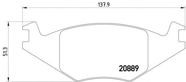 Комплект тормозных колодок, дисковый тормоз 8DB 355 017-491