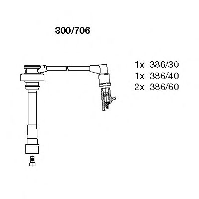 Ignition Cable Kit 300/706