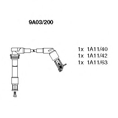 Ignition Cable Kit 9A03/200