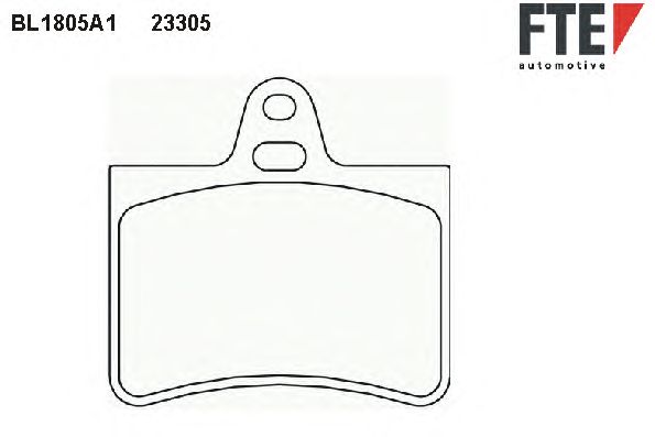 Комплект тормозных колодок, дисковый тормоз BL1805A1