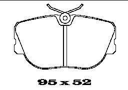 Комплект тормозных колодок, дисковый тормоз BL1221A1