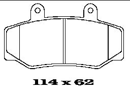 Комплект тормозных колодок, дисковый тормоз BL1271A1