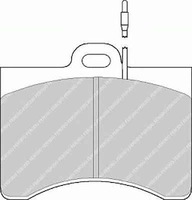 Комплект тормозных колодок, дисковый тормоз FDB126