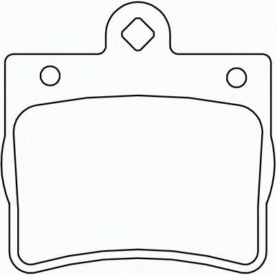 Комплект тормозных колодок, дисковый тормоз P 50 024