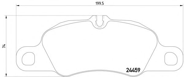Комплект тормозных колодок, дисковый тормоз MDB2941
