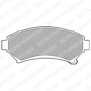 Комплект тормозных колодок, дисковый тормоз LP1609