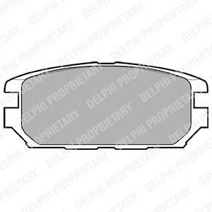 Комплект тормозных колодок, дисковый тормоз LP921