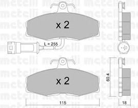 Brake Pad Set, disc brake 22-0039-1