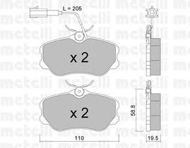 Brake Pad Set, disc brake 22-0074-0