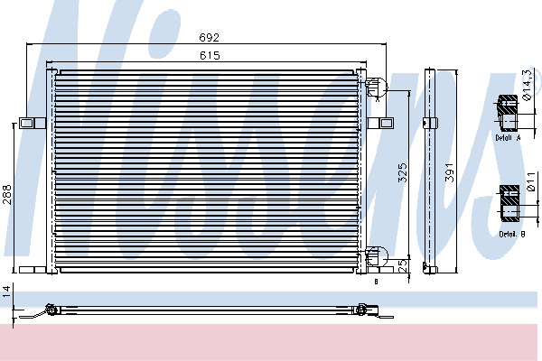 Condensator, airconditioning 94536