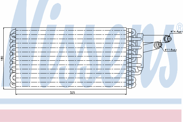 Evaporator, air conditioning 92064