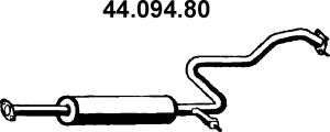 Средний глушитель выхлопных газов 44.094.80