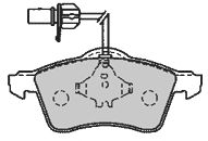 Комплект тормозных колодок, дисковый тормоз 6551