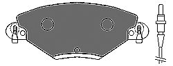 Комплект тормозных колодок, дисковый тормоз 6565