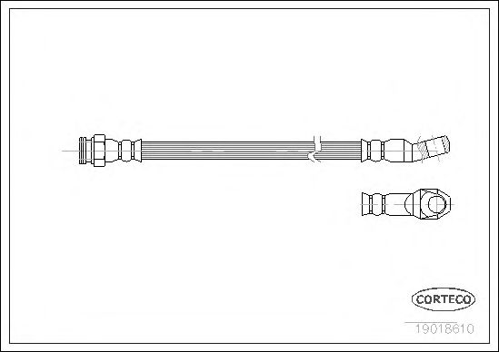 Tubo flexible de frenos 19018610