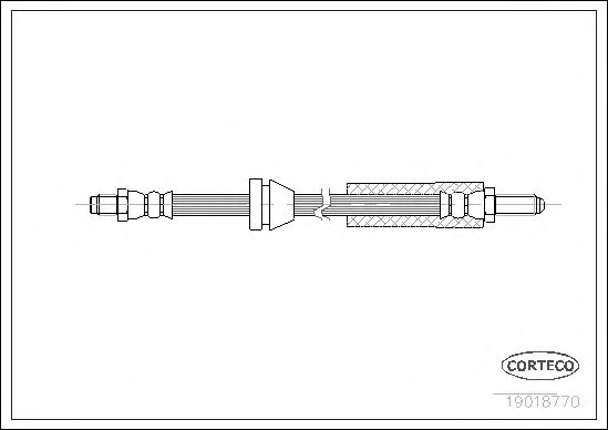 Tubo flexible de frenos 19018770