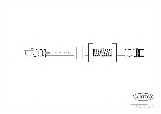 Tubo flexible de frenos 19025837