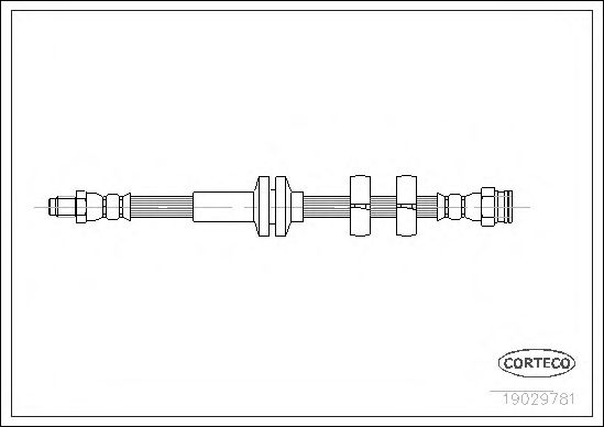 Tubo flexível de travão 19029781