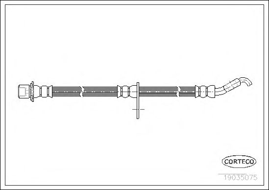 Tubo flexible de frenos 19035075