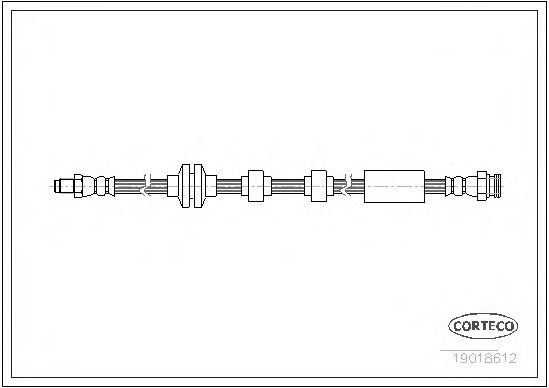 Tubo flexible de frenos 19018612