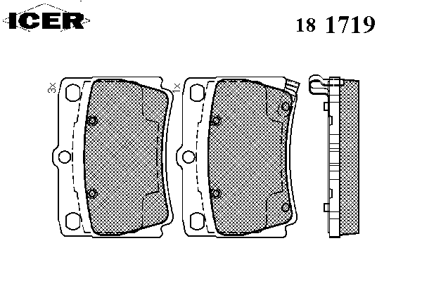 Brake Pad Set, disc brake 181719